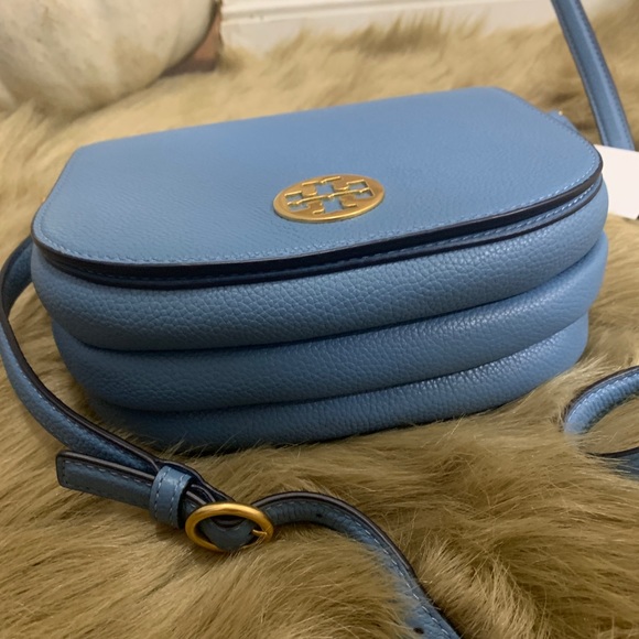 SOLDAuthentic TORY BURCH Leather Saddle flap crosb - Picture 10 of 16